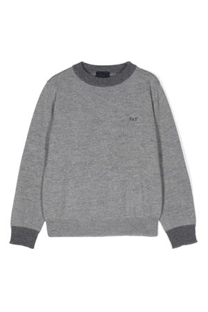 maglione in lana grigio FAY KIDS | FV9P30W0041809GR